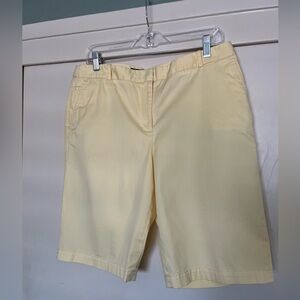 A Talbots yellow bermuda chino shorts